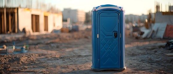 Construction Site Portable Toilet Rental unit in Mission Viejo, CA
